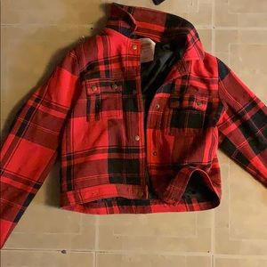 Red plaid jacket